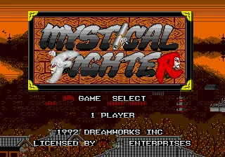 Mistik Fighter 16bit MD Oyun Kartı İçin Sega Mega Sürücü Genesis Sistemi